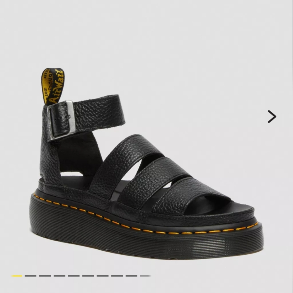 Dr. Marten's Clarissa II Quad Size 8 Women's (39) Black Strappy Sandals